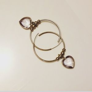 Heart Hoop Earrings!